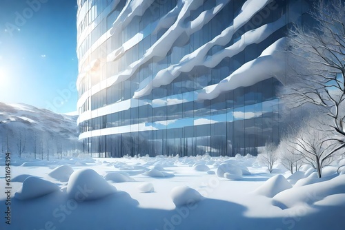 sky resort in winter