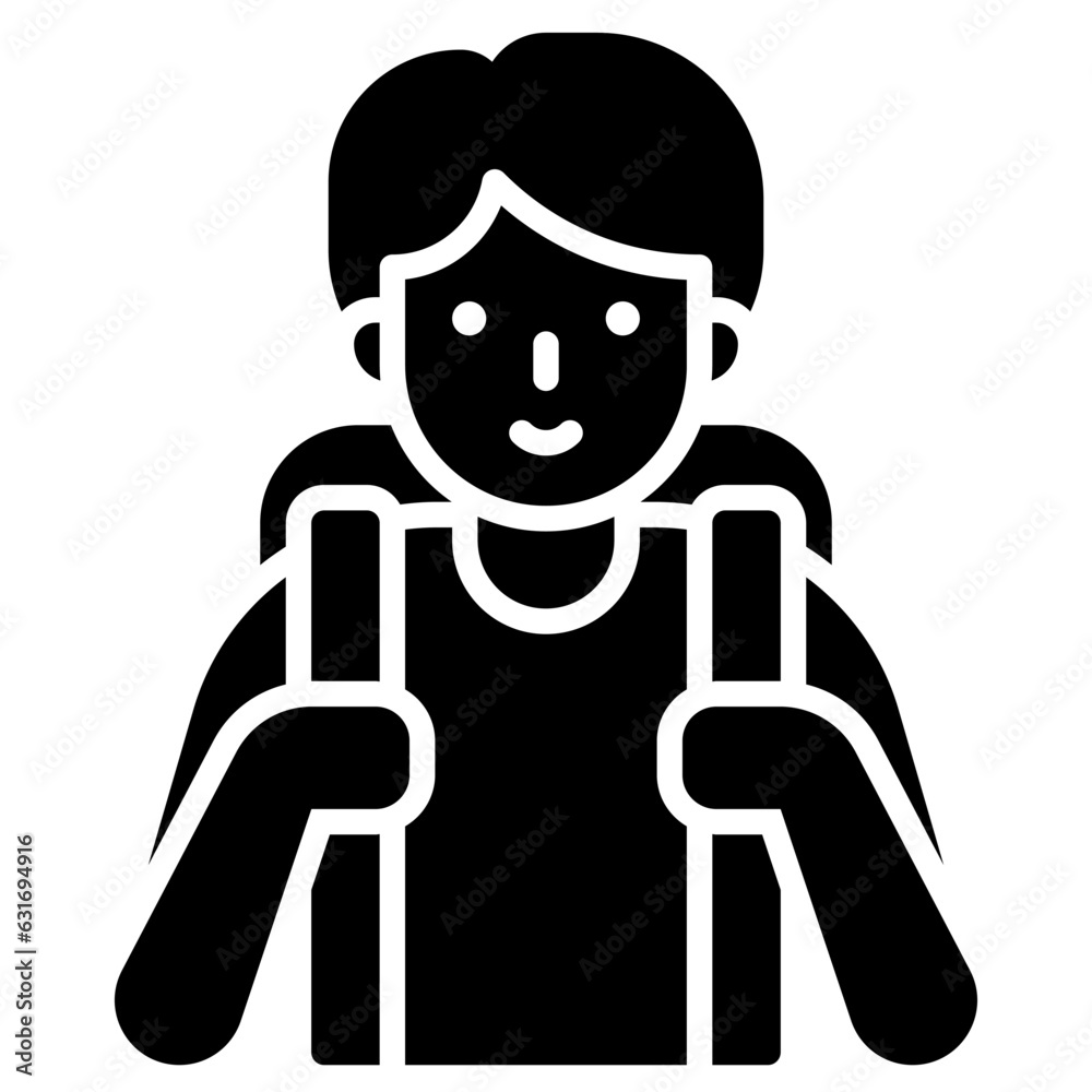Boy student icon, An avatar that is related to education Boy student icon, An avatar that is related to education