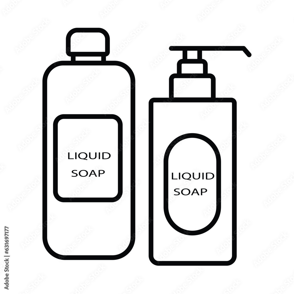 liquid soap icon symbol outline liquid soap icon symbol outline
