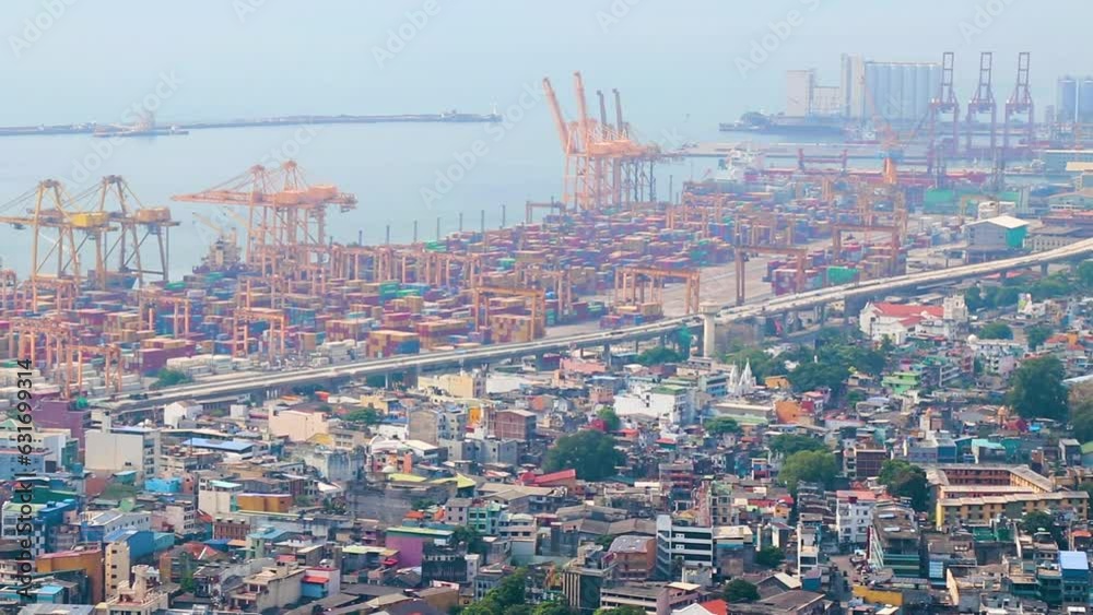 Aerial footage of Colombo City, Sri Lanka showcases the city's iconic ...