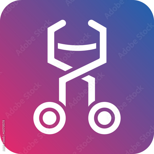 Vector Design Eyelash Curler Icon Style