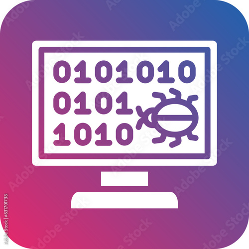 Vector Design Hack Code Icon Style