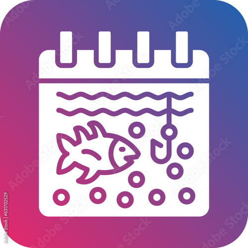 Vector Design Fishing Season Icon Style