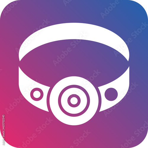 Vector Design Head Lamp Icon Style