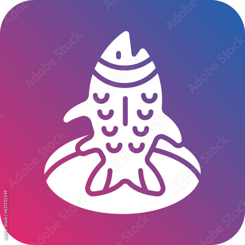 Vector Design Ice Fishing Icon Style