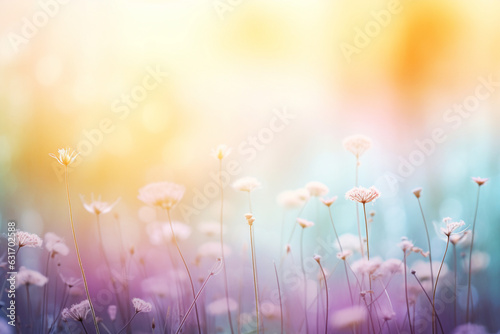 Spring or summer season abstract nature background, soft light photography