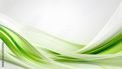 Fotografie Green Waves Background