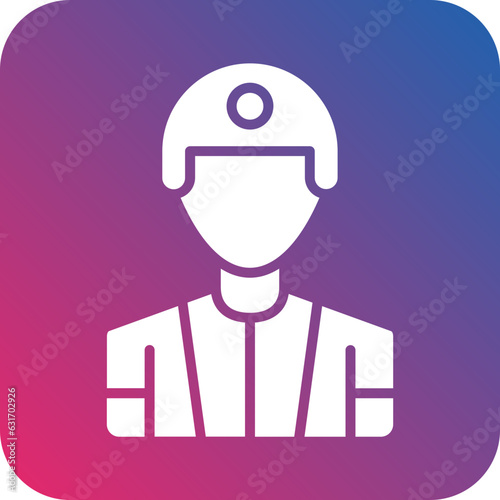 Vector Design Male Player Icon Style