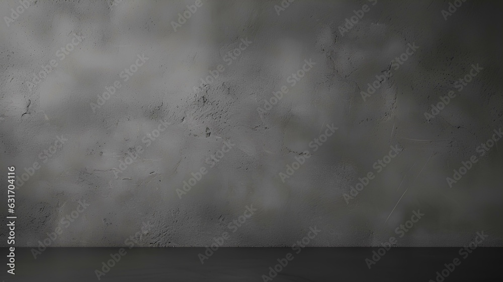 Close up retro plain dark black cement & concrete wall background texture for show or advertise or promote product and content on display. generative AI Close up retro plain dark black cement & concrete wall background texture for show or advertise or promote product and content on display. generative AI