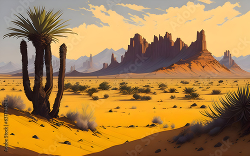 A desert scene