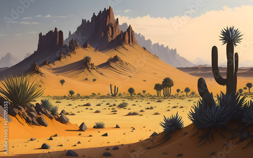 A desert scene