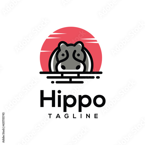 Hippo Logo Design