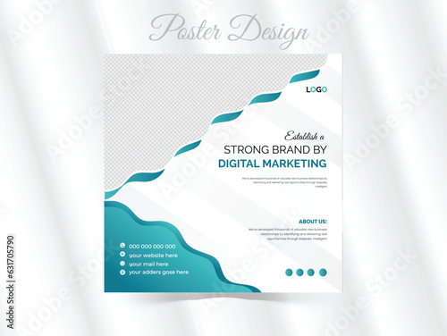 Creative social media post template collection. business social media post banner template.