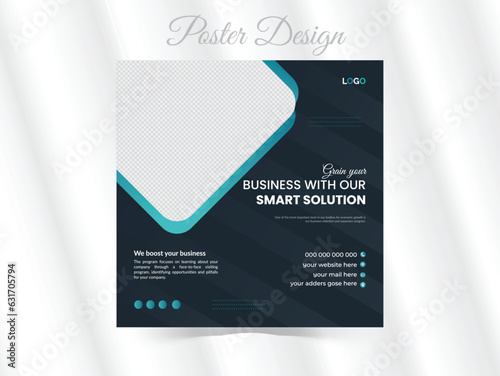 Digital business marketing social media post template. Suitable for social media post business social media post banner template.