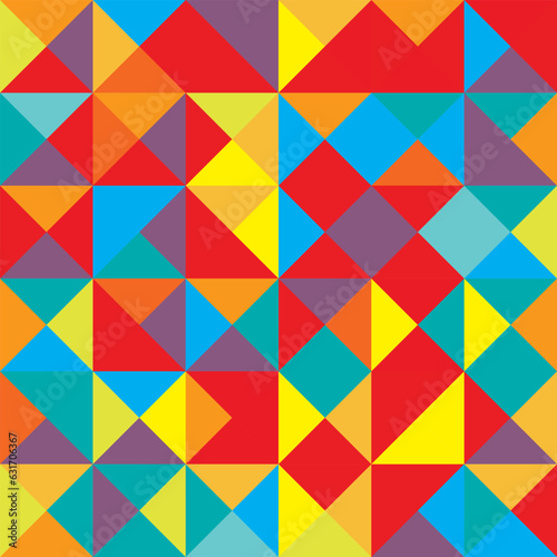 Vector abstract geometric cube and triangle angular colorful pattern. Background for layout design and poster