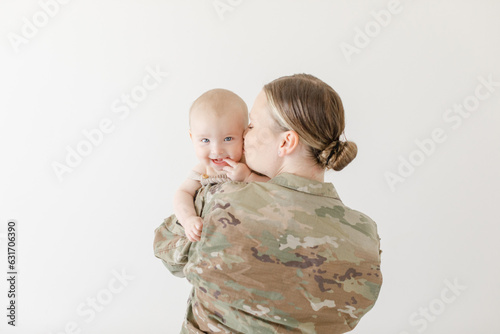 baby with active duty military mom