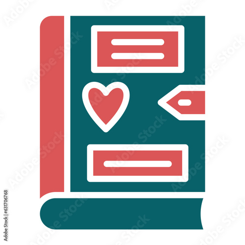 Vector Design Diary Icon Style