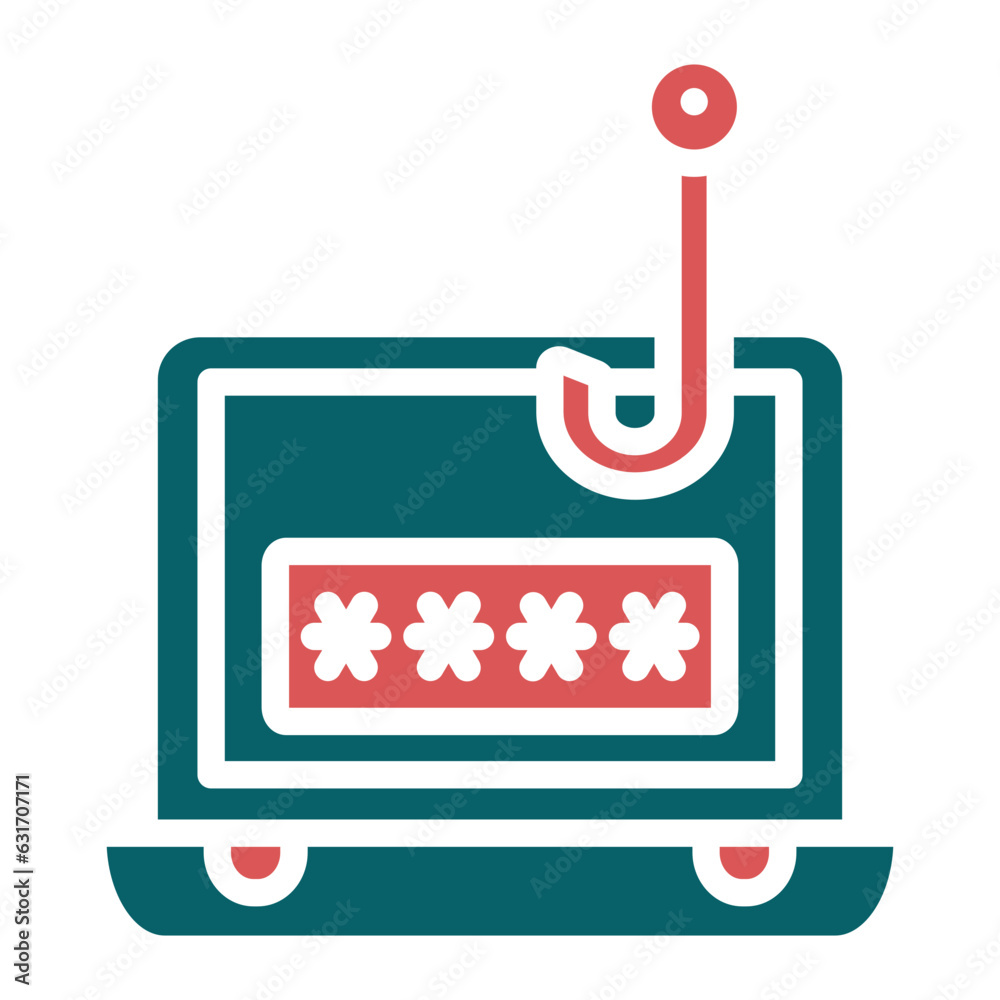 Vector Design Password Phishing Icon Style Vector Design Password Phishing Icon Style