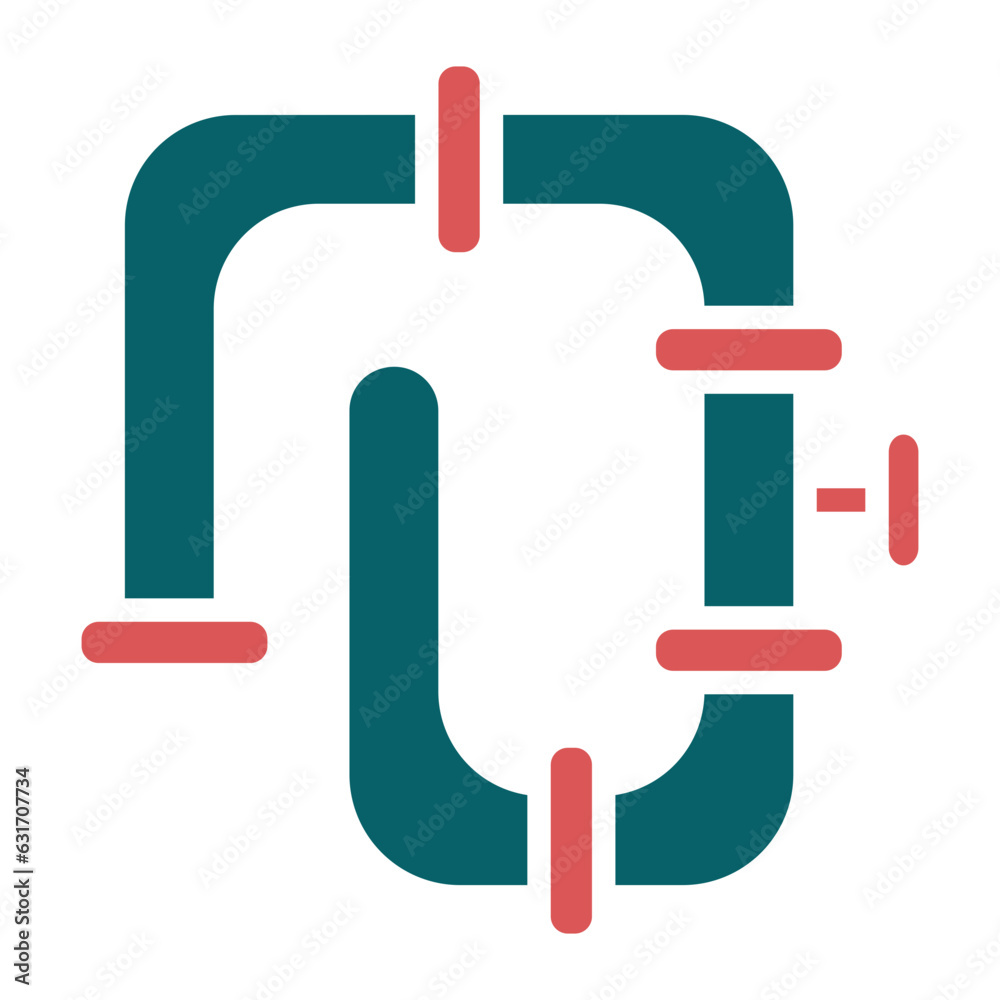 Vector Design Pipeline Icon Style Vector Design Pipeline Icon Style