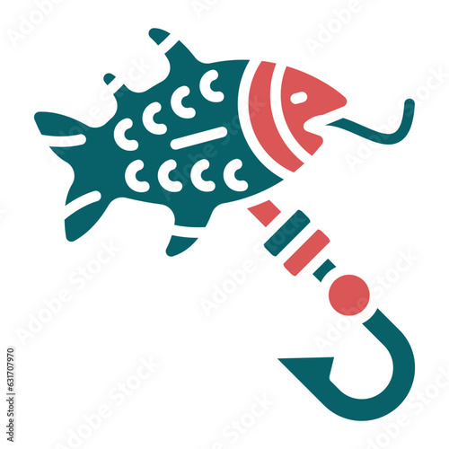 Vector Design Fishing Lure Icon Style