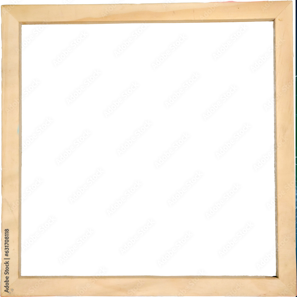 Squared shaped empty wooden frame for photo, art , or merchandise display. Squared shaped empty wooden frame for photo, art , or merchandise display.