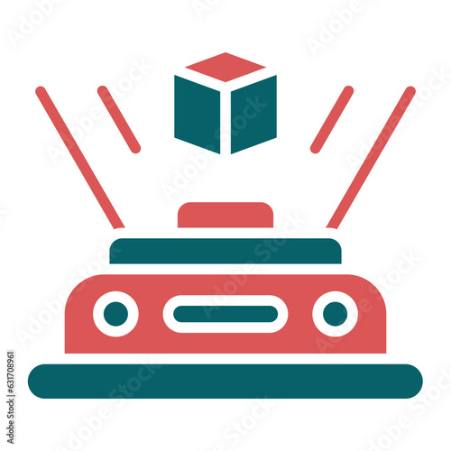 Vector Design Hologram Icon Style