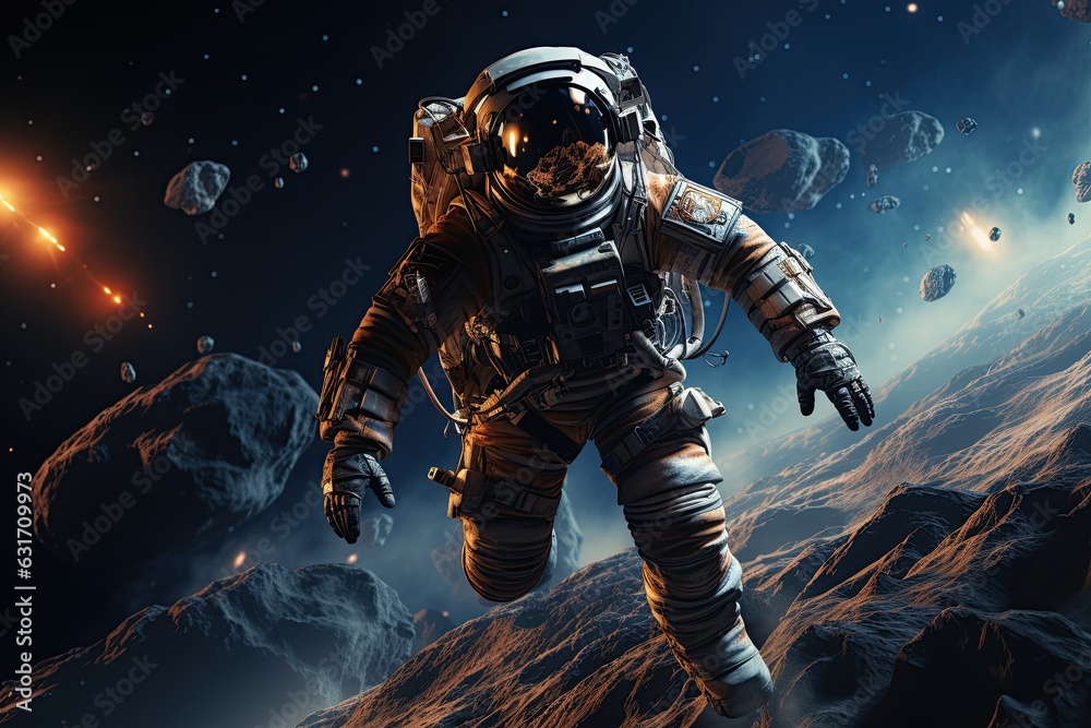Astronaut - Elements of this Image. Generated with AI Astronaut - Elements of this Image. Generated with AI