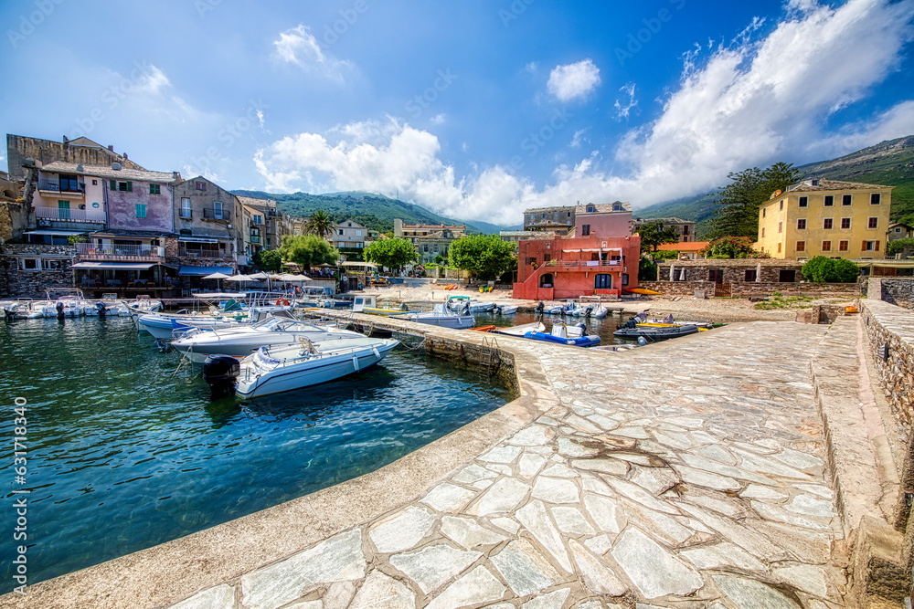 From the Beautiful and Chraming Small Harbor in Erbalunga on Corsica, France