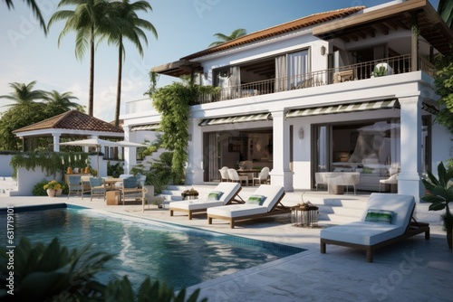 Modern villa with swimming pool © ArtCookStudio
