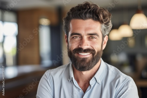 Business man smiling