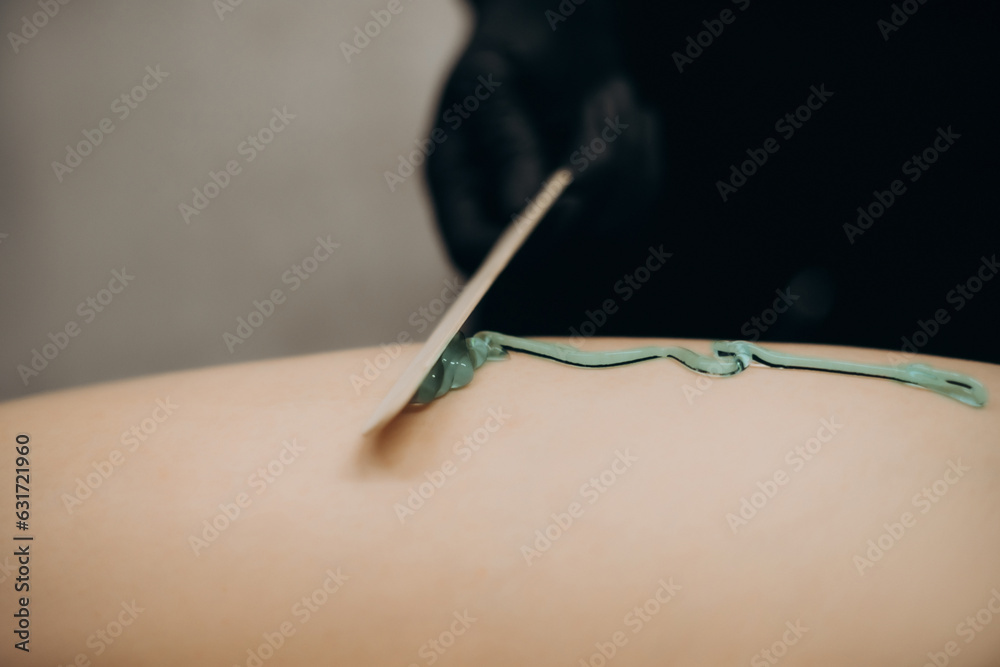 Massage therapist doing anti-cellulite medical massage, close-up Massage therapist doing anti-cellulite medical massage, close-up
