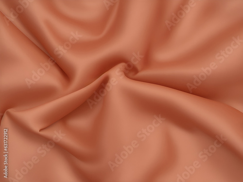 Smooth elegant brown silk or satin texture can use as abstract background. Luxurious background designAI generated