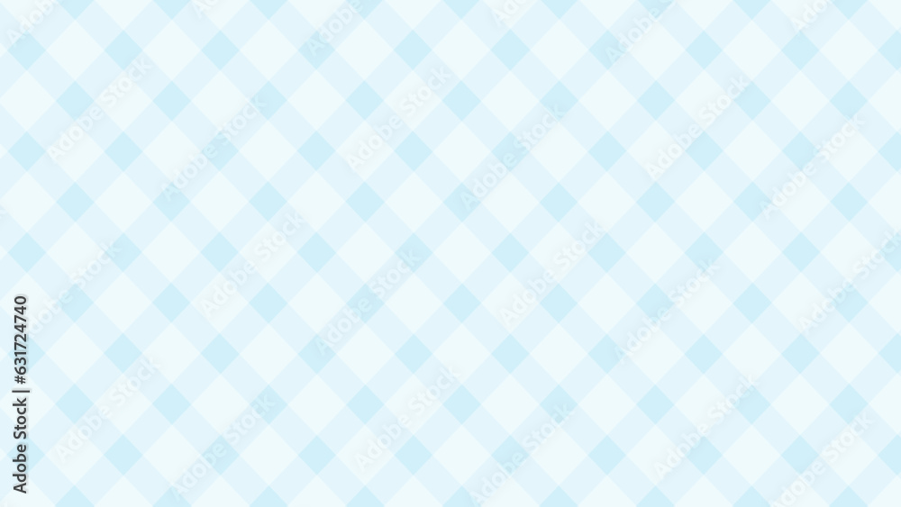 Fototapeta premium Diagonal white checkered in the blue background