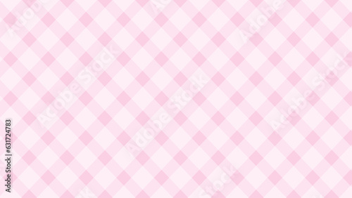 Diagonal white checkered in the pink background 