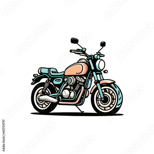 motorcycle isolated on white background © vectorart