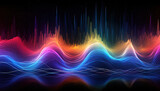 Abstract representation of sound waves illustrating the impact of audio-based media