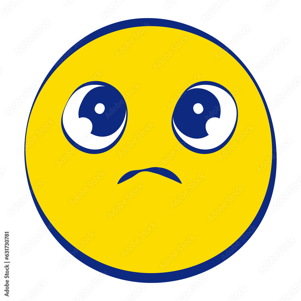 Fototapeta premium Begging 30 Grunge Emoticons Fill Style