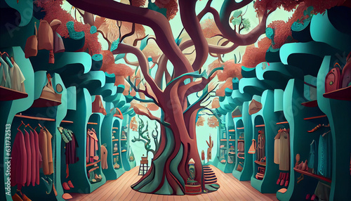 tree in the garden Retail Wonderland A whimsical wonderland © Creative artist1