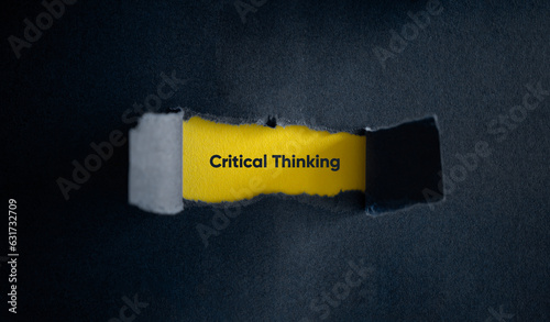 Critical Thinking Term and Concept Image.