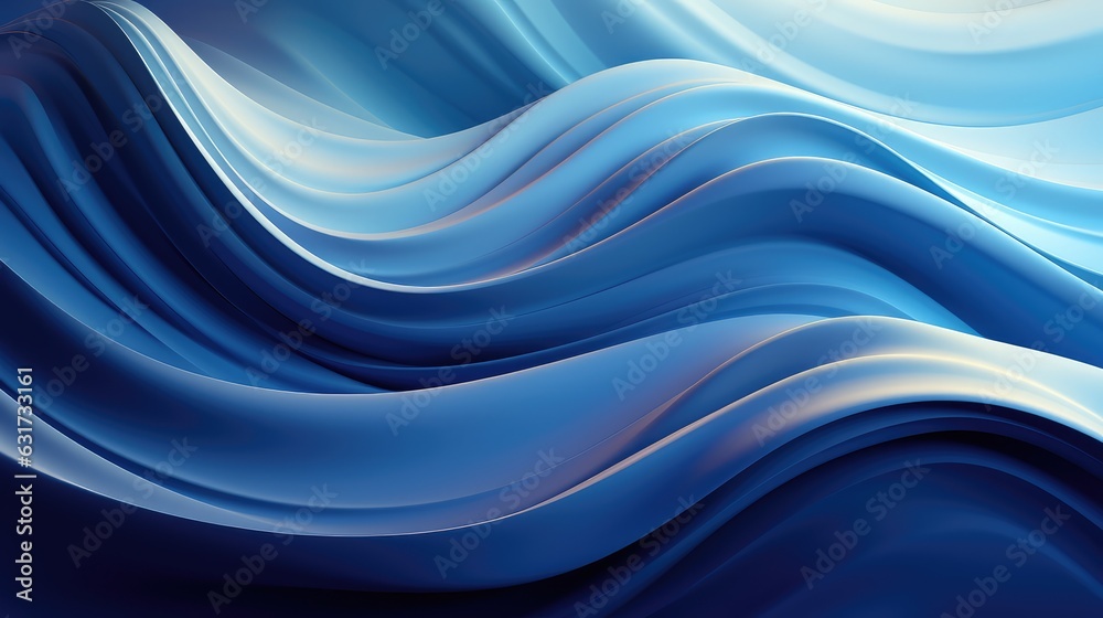 Fototapeta premium Colorful wave background. Generative AI