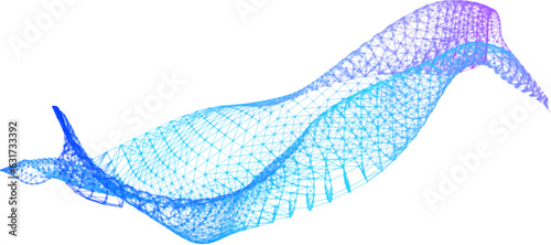 Network lines. Net wave information flow. Scientific paradigm solutions future. Forward vision progress. Big data cells deep development analysis. foresight conference background banner.