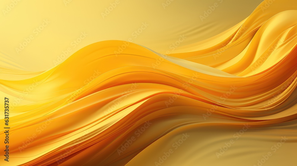 Yellow color wave background. Generative AI Yellow color wave background. Generative AI