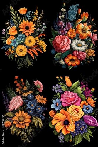 background with flowers