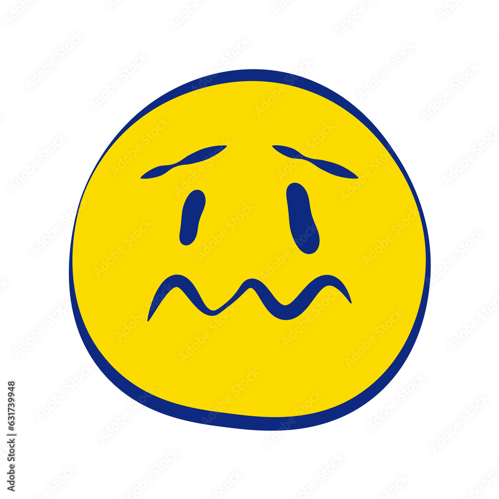 Stressed 30 Grunge Emoticons White Outline Style Stressed 30 Grunge Emoticons White Outline Style