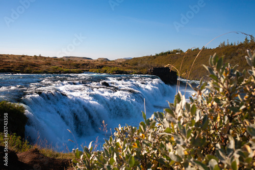 Faxafoss a wide, scenic cascade on the Tungufljót River
