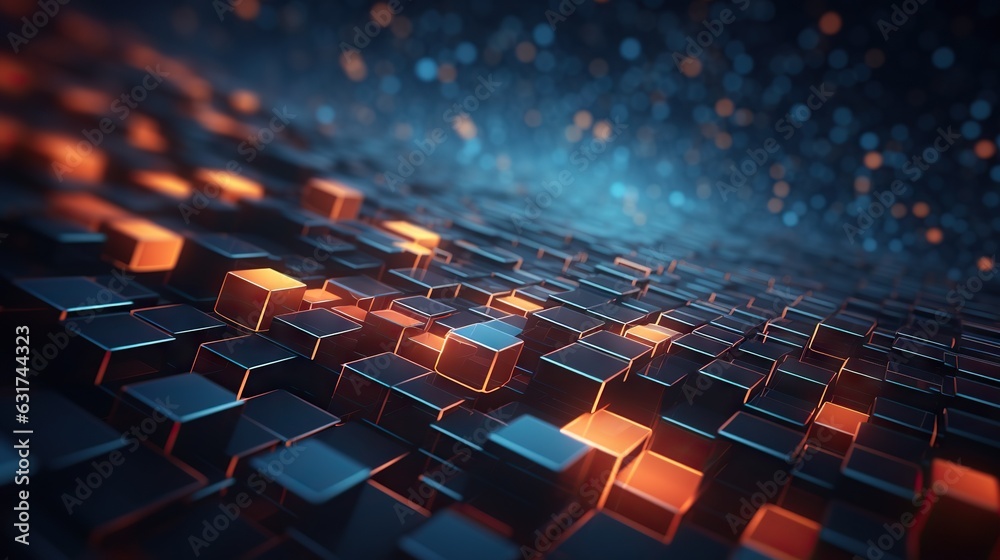 Abstract digital background. Can be used for technological processes, neural networks and AI, digital storages, sound and graphic forms, science, education, etc. Abstract digital background. Can be used for technological processes, neural networks and AI, digital storages, sound and graphic forms, science, education, etc.