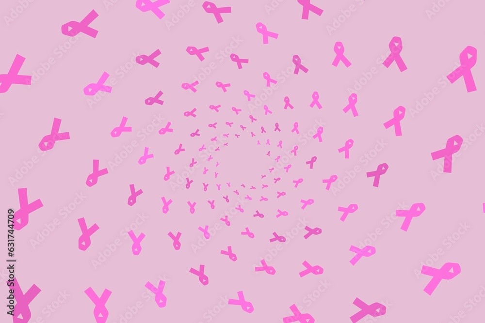 Pink abstract background about the International Day of the Fight against Breast Cancer. October 19.