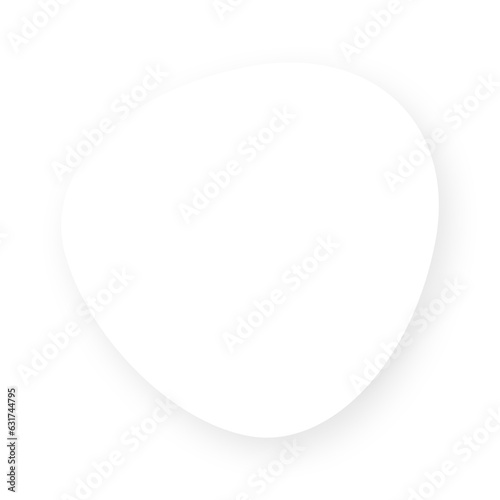 White round circle frame on transparent background