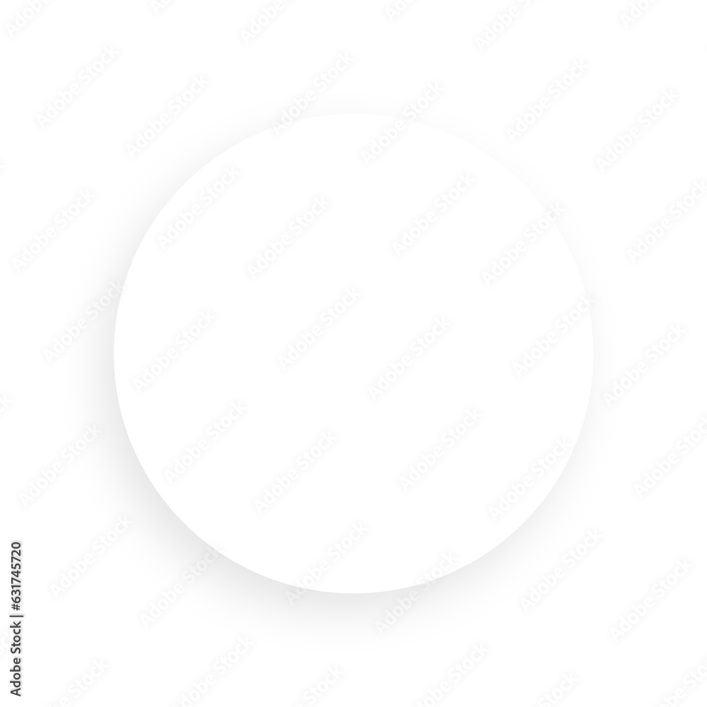 White round circle on transparent background White round circle on transparent background