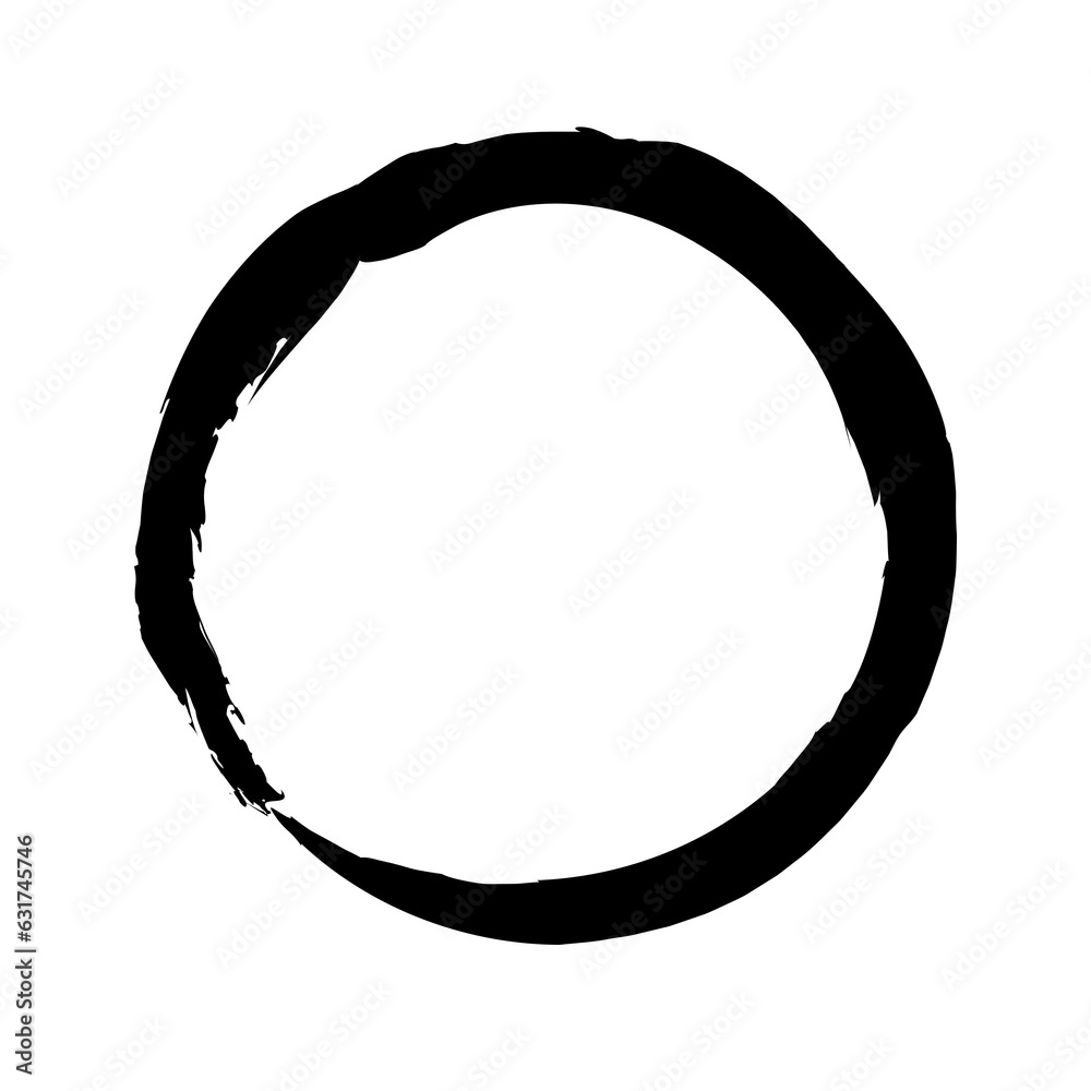 Black brush circle Black brush circle